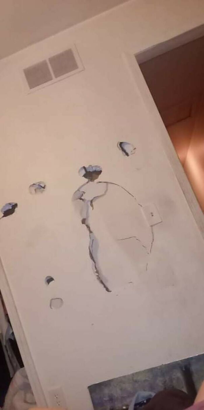 My Wall In My Apartment After Dating A Psycho