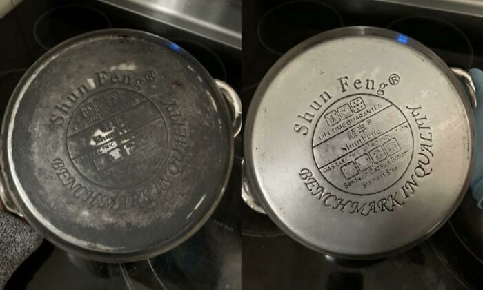 My Internet Was Down All Morning So I Used The Offline Time To Clean. Took A Lot Of Scrubbing But Years Of Grease/Burns Gone!