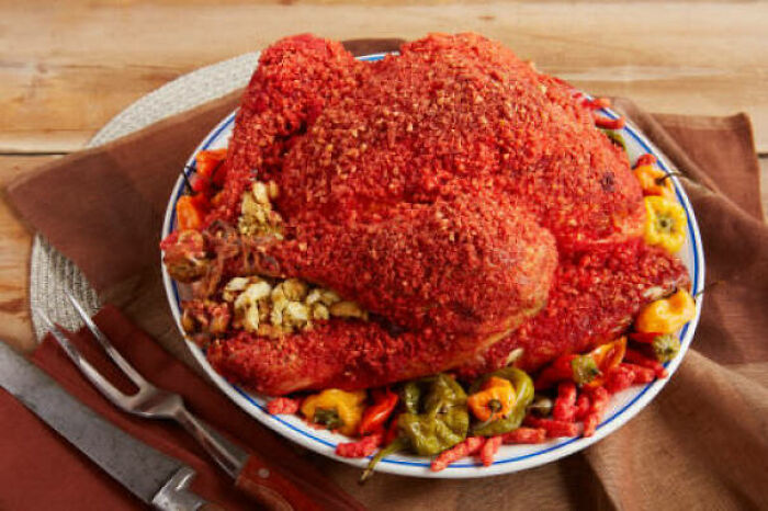 Flaming Hot Cheetos Thanksgiving Turkey
