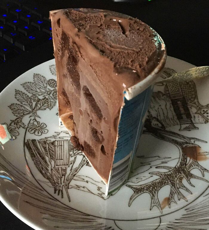 Was Told To Split My Ice Cream With My Brother So I Did