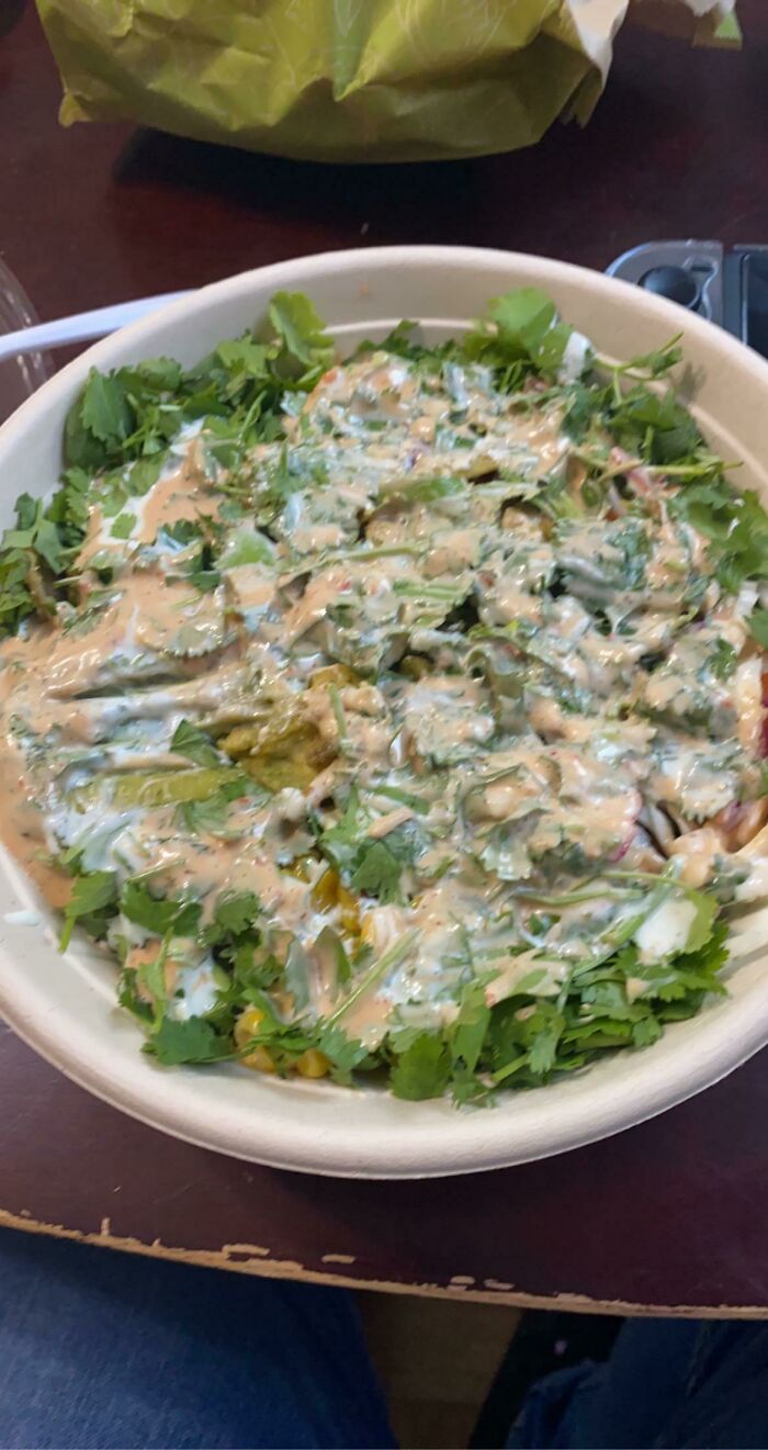 I Asked For “As Much Cilantro As You Can Give Me Without Getting Fired.” Perfection!