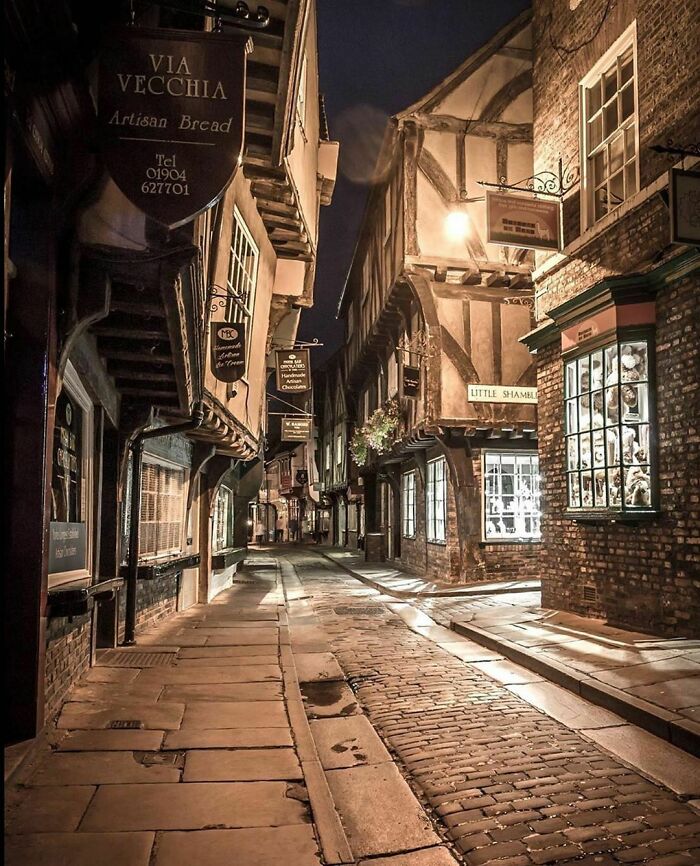 The Shambles en York, Inglaterra