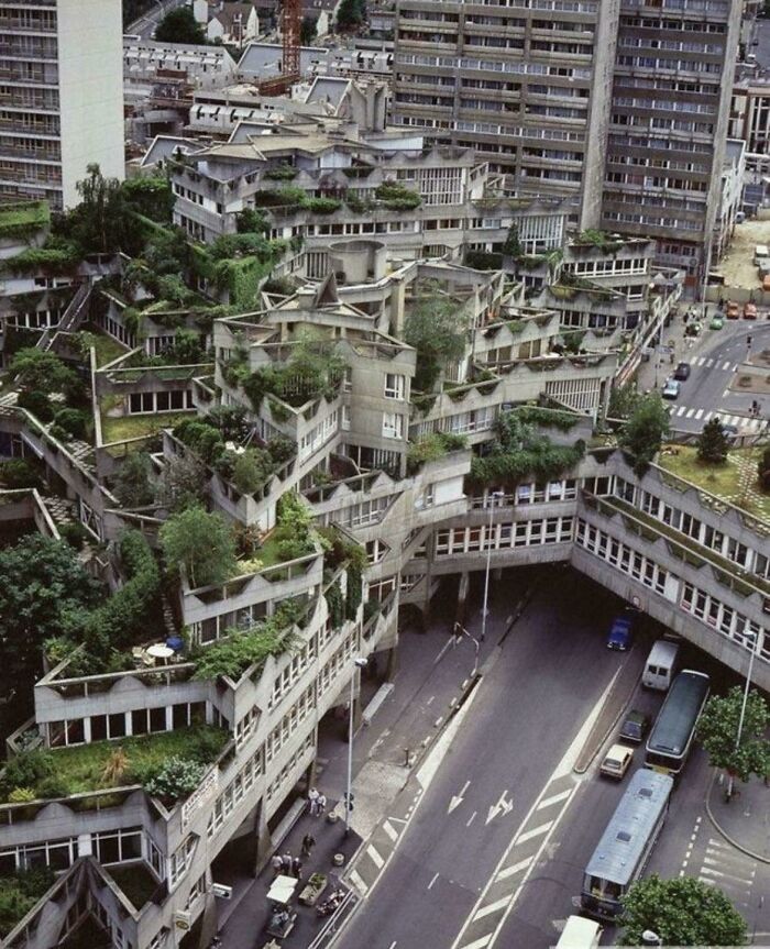 This Brutalist Architecture In Ivry-Sur-Seine, France