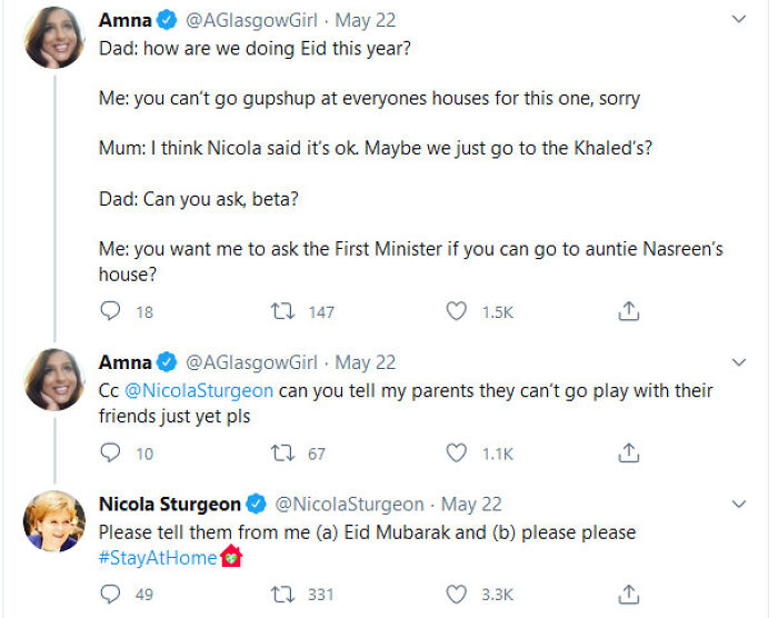 Big Nicola Laying Down The Law For Eid