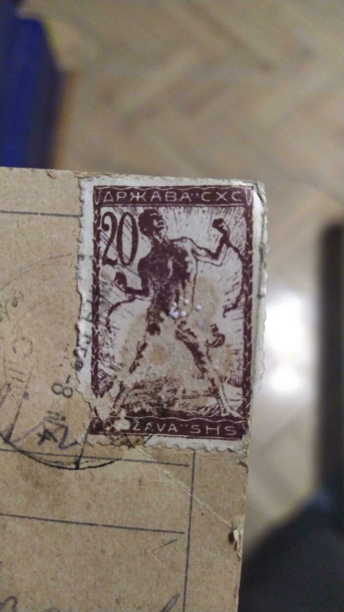 Found This In Garbage. This Is A Postcard That Is About 100 Years Old, With Mark That Originates In A Country Which Existed For 2 Years. I Find This Very Interesting