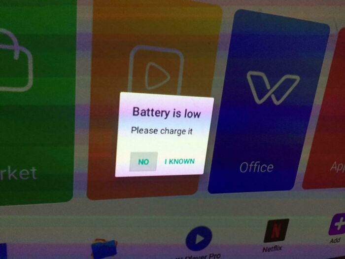 This Message On My Monitor