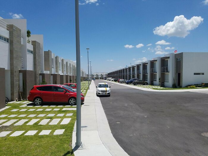 In The Middle Of A Dystopian Looking Suburb In Querétaro