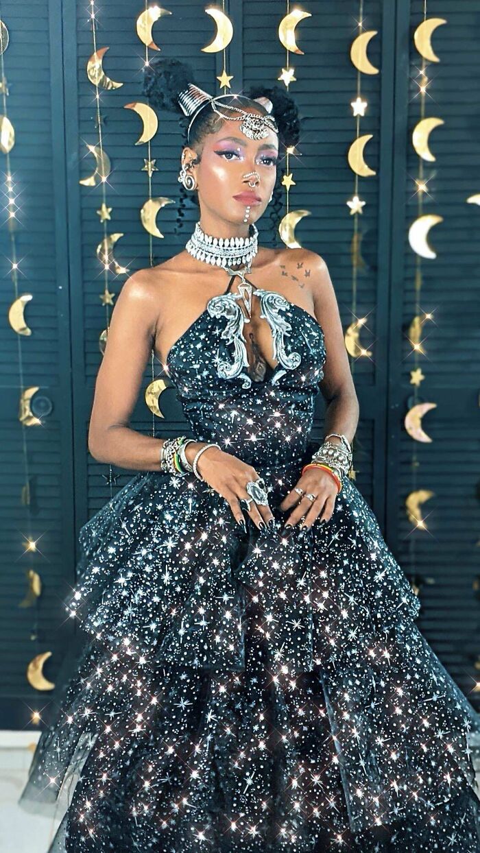 I Previously Posted This Elsewhere But Kept Being Told To Post It Here. So Here Is My Alien Abduction Outfit. I Made The Top, Skirt And Necklaces