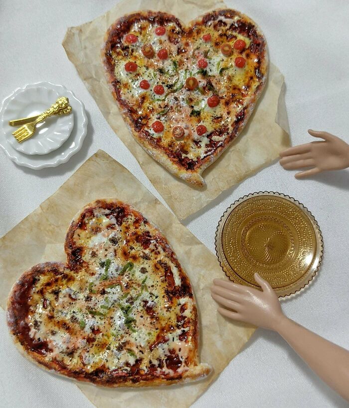 I Made Miniature Pizzas For My Barbies Out Of Polymer Clay