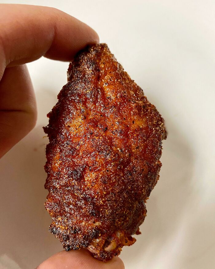 Homemade Smoked Wings. Flavor And Amount Of Smoke Was Spot On