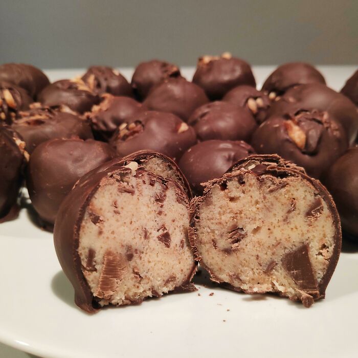 Cookie Dough Filled Chocolates. Would You Eat It?