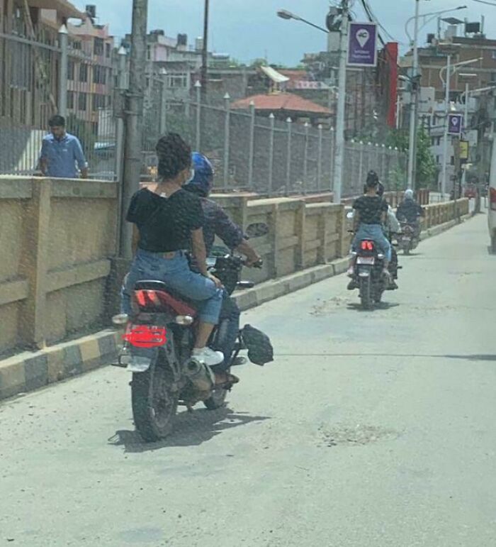 Spotted The Same Girl On Two Different Bikes