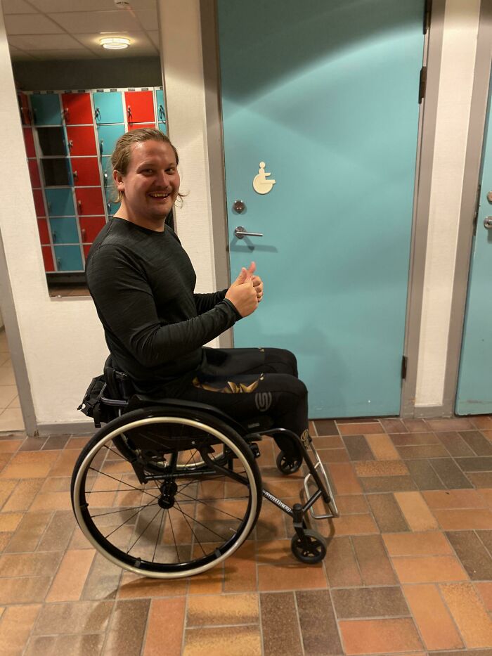 This Handicapped Sign Is Broken In A Way That It Suits My Disability