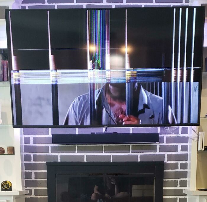 Bought Our 7-Year-Old A Wii For Christmas Along With Wii Sports. Guess What Just Went Flying Off His Wrist