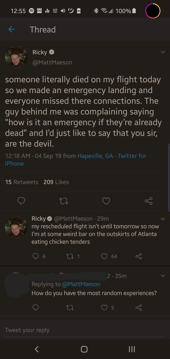 Nah It's Fine We'll Just Keep A Corpse On The Plane No Biggie