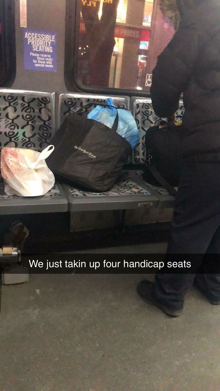 Lovely Woman Who’s A Regular On My Bus Decided To Bring Her Shopping Haul With Her On The Commute Home