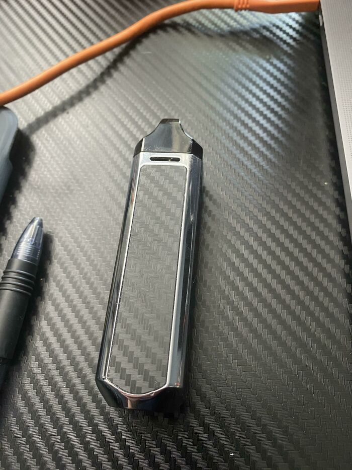 The Pattern On My Vape Is Identical To My Desk