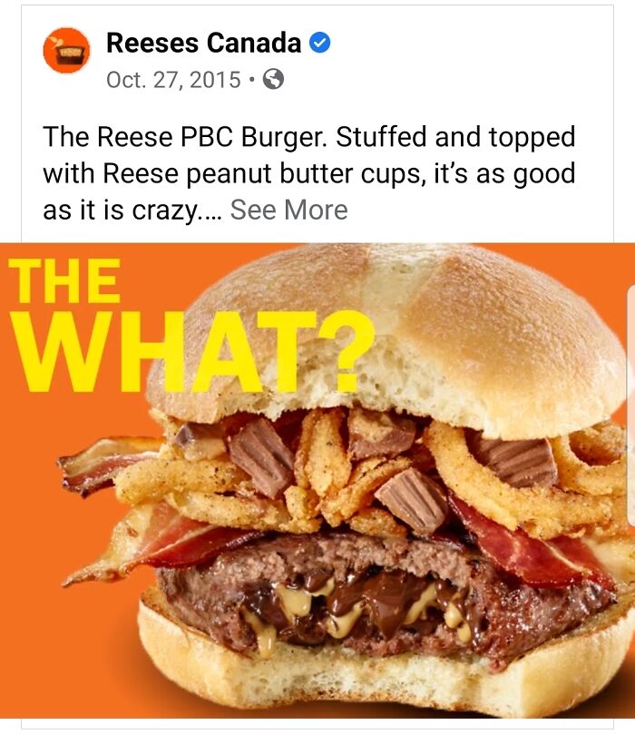 Reeses Canada Official Promoting This Monster