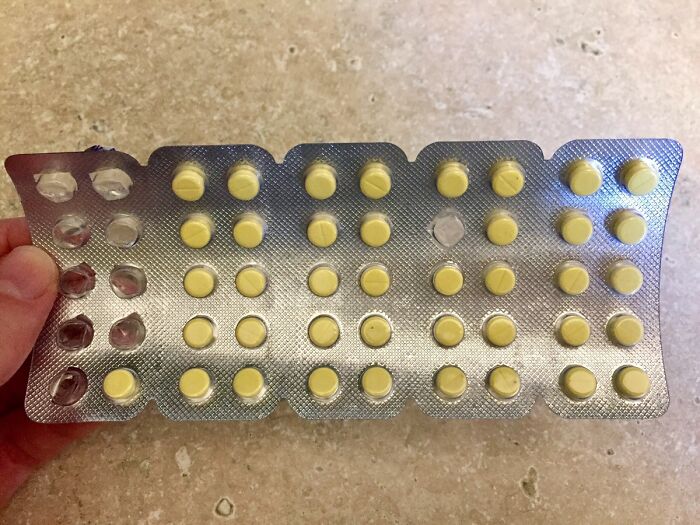 I Asked My Husband To Grab Me One Of My Meds And He Just Punched A Pill Out Of The Middle At Random