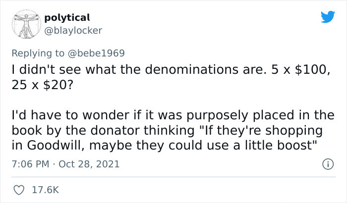 Mom Asks People Online If Her Son Is Right For Keeping The Money Found In A Book He Thrifted