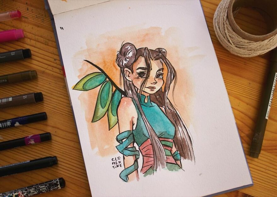 I Left My Job To Be A Full-Time Illustrator A Few Months Ago, Here Are 21 Cute Moments I Created With Watercolor And Ink