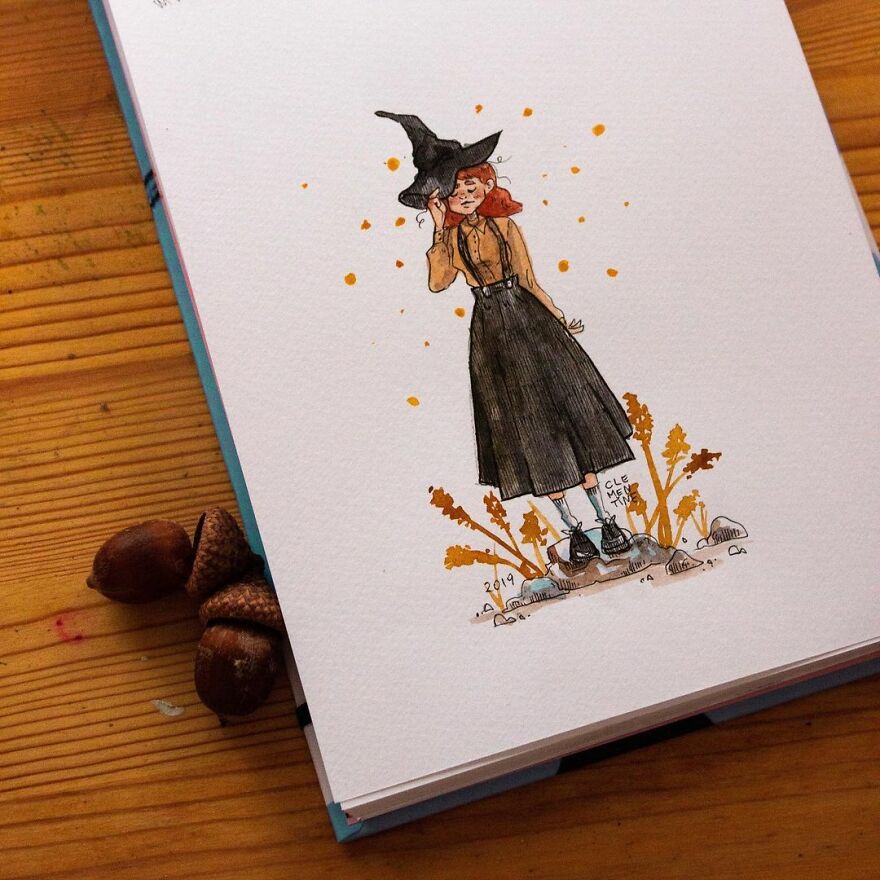 I Left My Job To Be A Full-Time Illustrator A Few Months Ago, Here Are 21 Cute Moments I Created With Watercolor And Ink