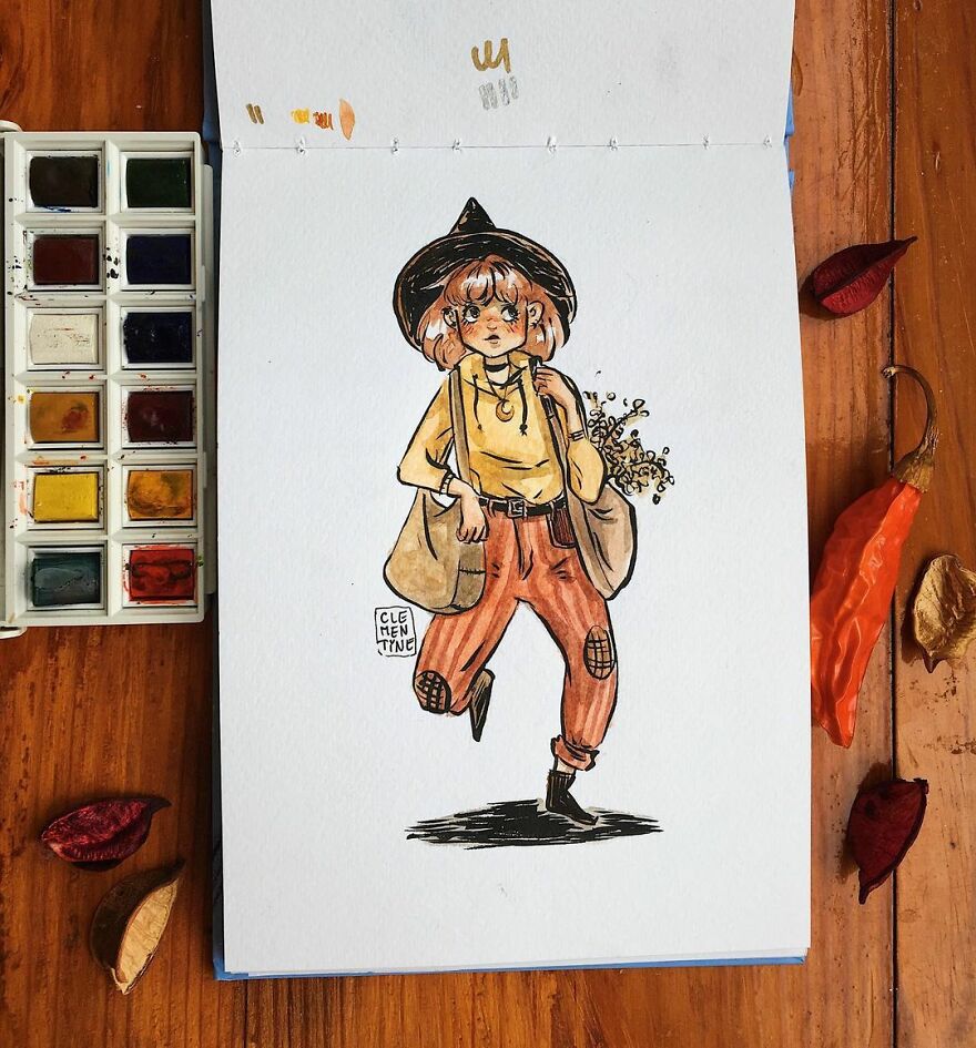 I Left My Job To Be A Full-Time Illustrator A Few Months Ago, Here Are 21 Cute Moments I Created With Watercolor And Ink