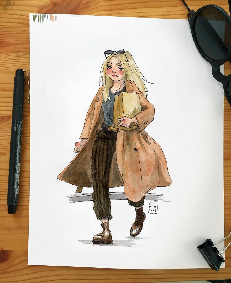 I Left My Job To Be A Full-Time Illustrator A Few Months Ago, Here Are 21 Cute Moments I Created With Watercolor And Ink