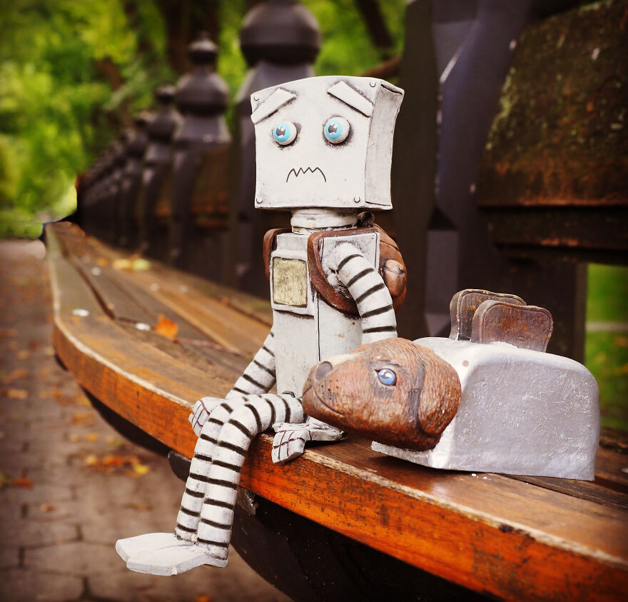 I Use My Ceramic Robot Sculptures To Tell Longer Narratives About Kindness, And What It Really Means To Be Super.