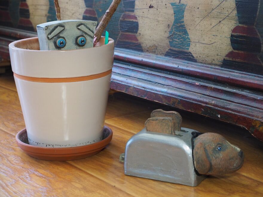 I Use My Ceramic Robot Sculptures To Tell Longer Narratives About Kindness, And What It Really Means To Be Super.