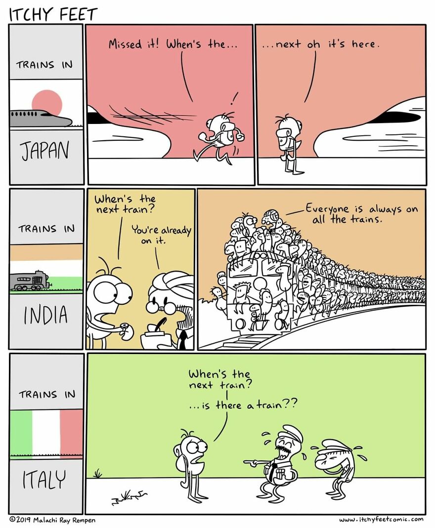 Artist Hilariously Illustrates The Differences Between Different Countries And Languages (New Pics)