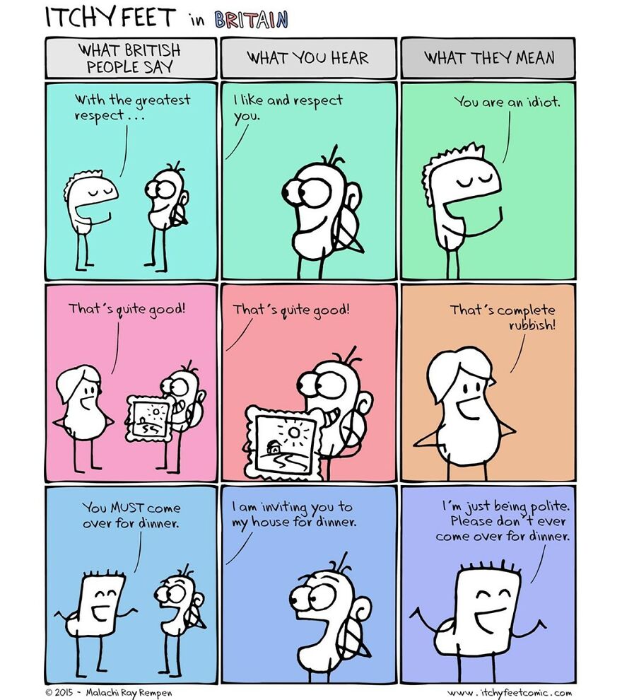 Artist Hilariously Illustrates The Differences Between Different Countries And Languages (New Pics)