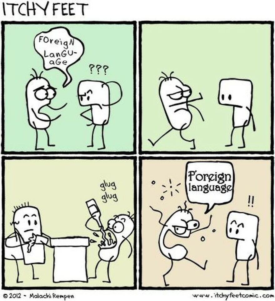 Artist Hilariously Illustrates The Differences Between Different Countries And Languages (New Pics)