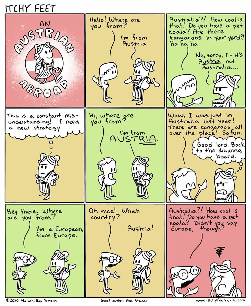 Artist Hilariously Illustrates The Differences Between Different Countries And Languages (New Pics)