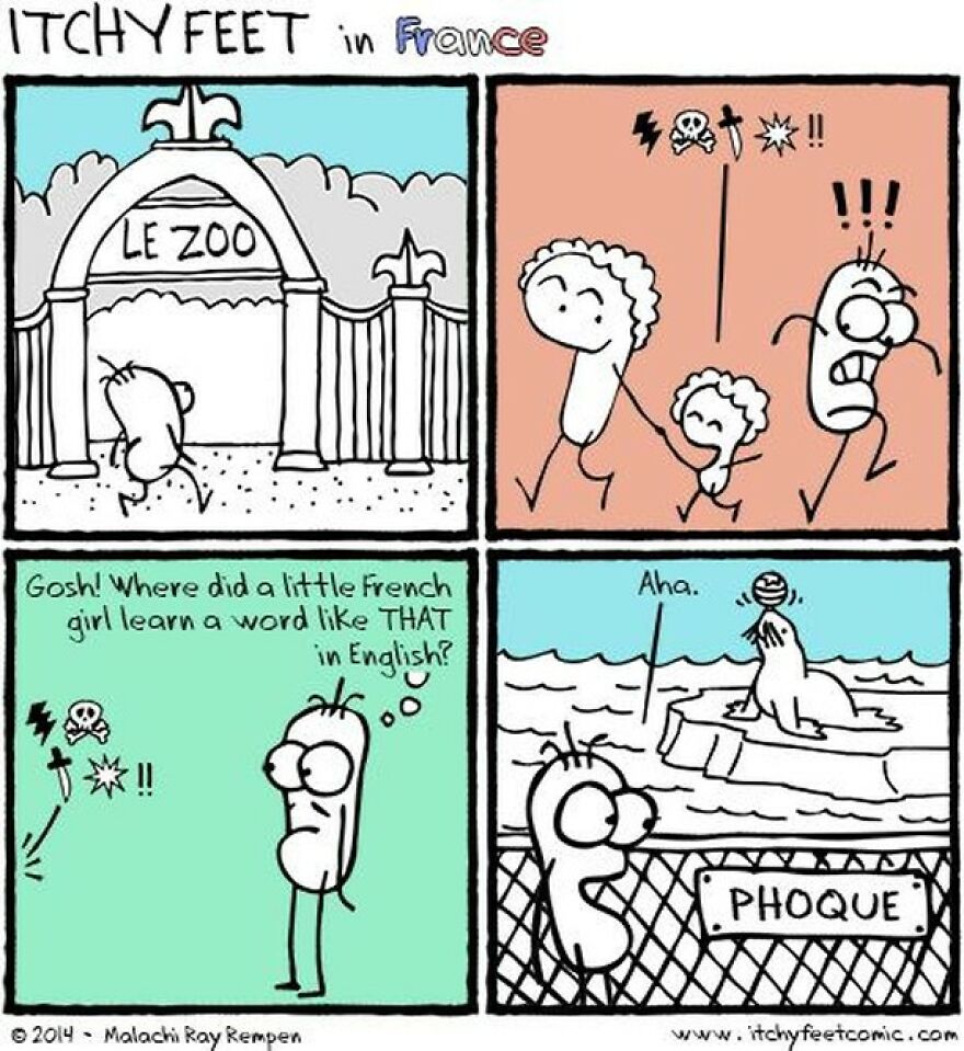 Artist Hilariously Illustrates The Differences Between Different Countries And Languages (New Pics)