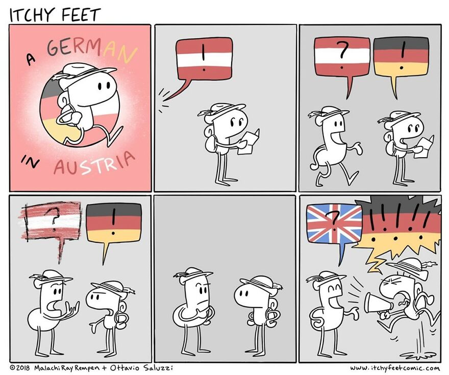 Artist Hilariously Illustrates The Differences Between Different Countries And Languages (New Pics)