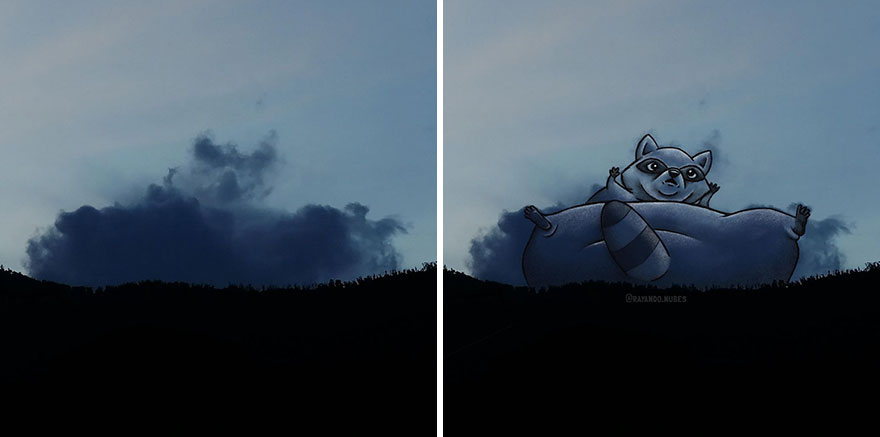 Artist Created Drawings Inspired By Cloud Shapes