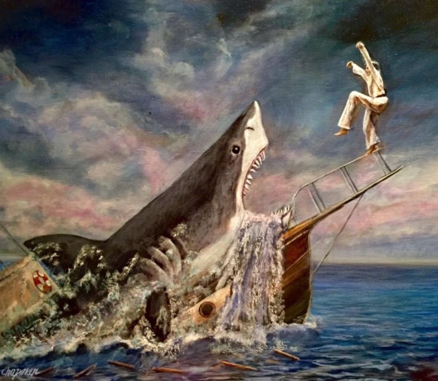 Artist Does Trolling Pop Culture Characters In His Paintings