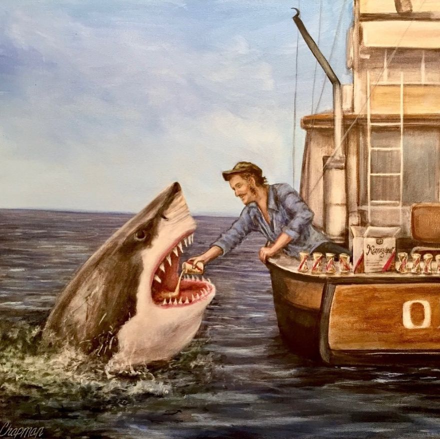 Artist Does Trolling Pop Culture Characters In His Paintings