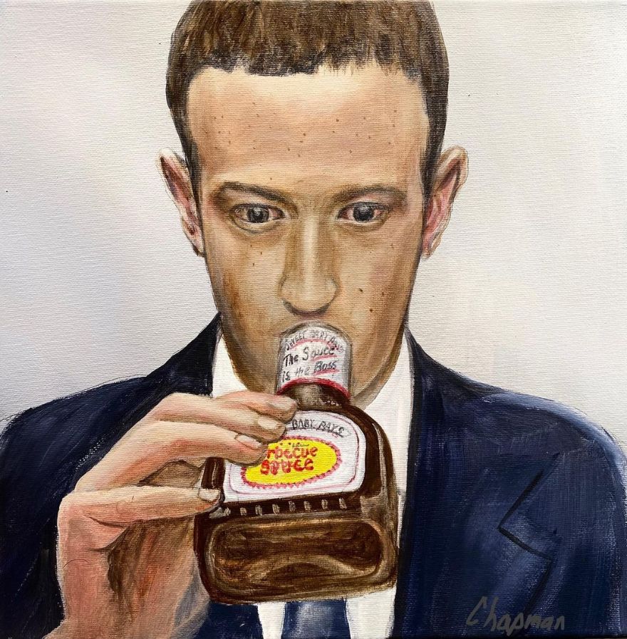 Artist Does Trolling Pop Culture Characters In His Paintings