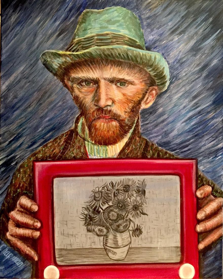 Artist Does Trolling Pop Culture Characters In His Paintings