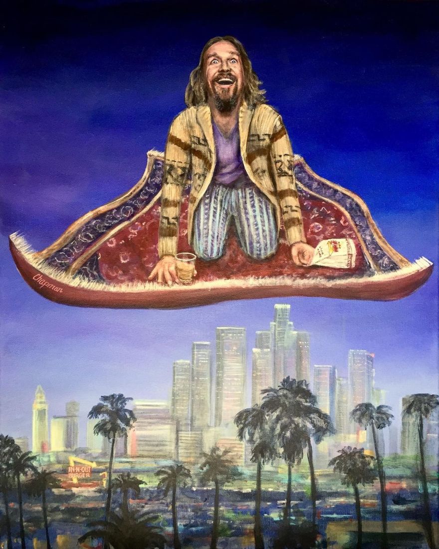 Artist Does Trolling Pop Culture Characters In His Paintings