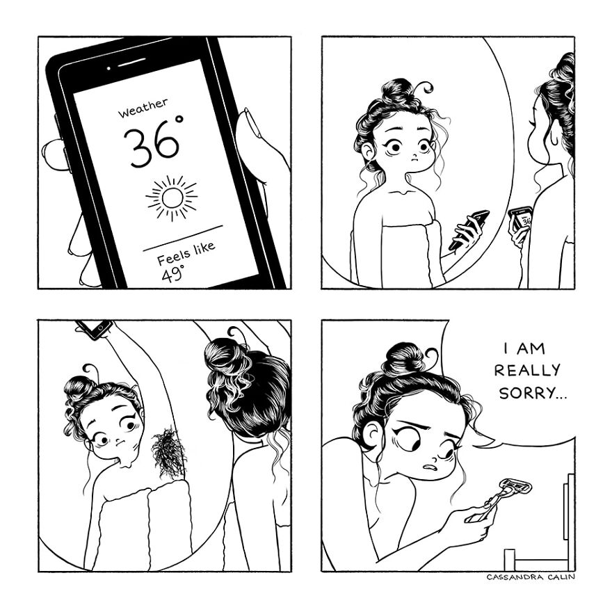 Artist Makes A Comic That Talks Humorously About The Problems Every Girl Knows (New Pics)