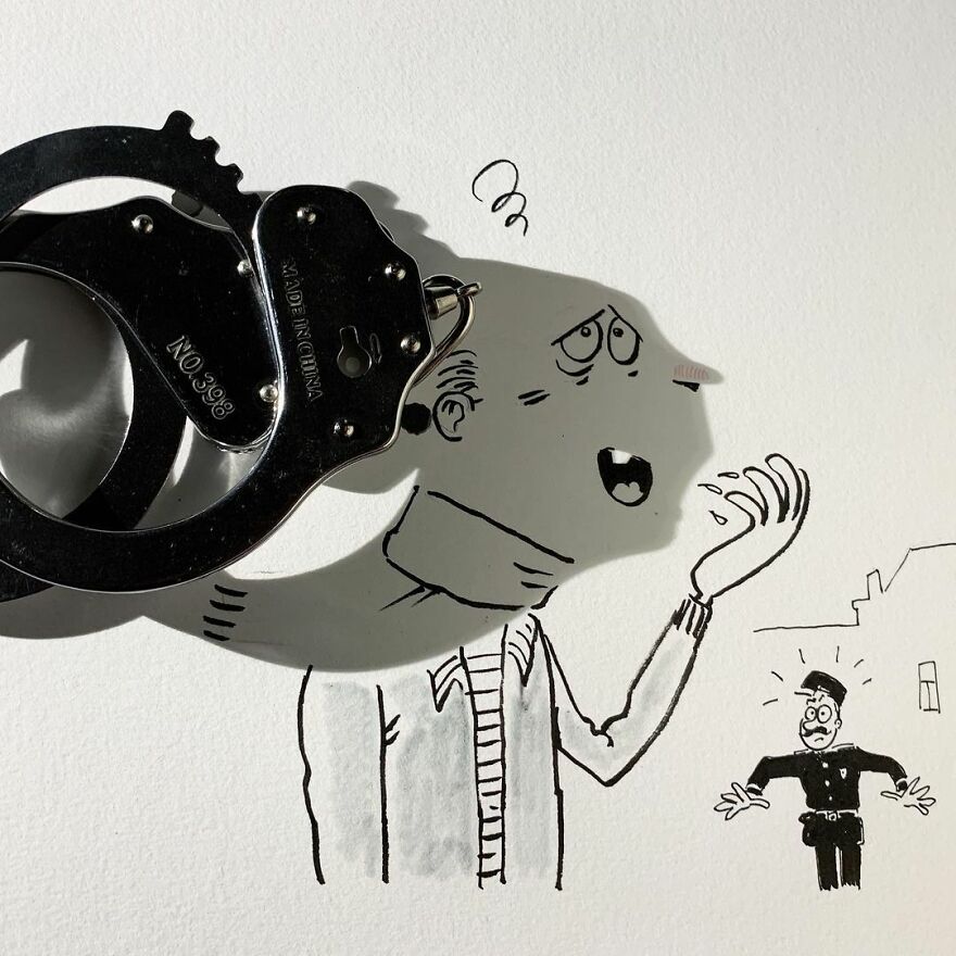 Artist Transforms Shadows Of Everyday Objects Into Incredible Images