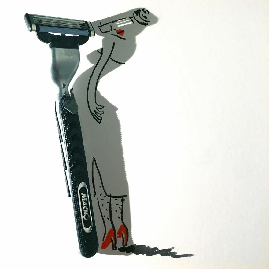 Artist Transforms Shadows Of Everyday Objects Into Incredible Images