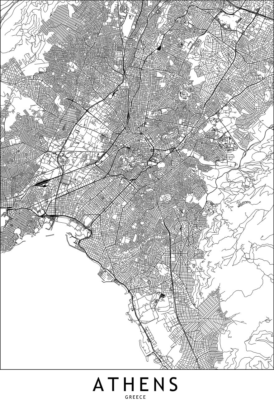 I Draw Line Maps Of World Cities Part 2