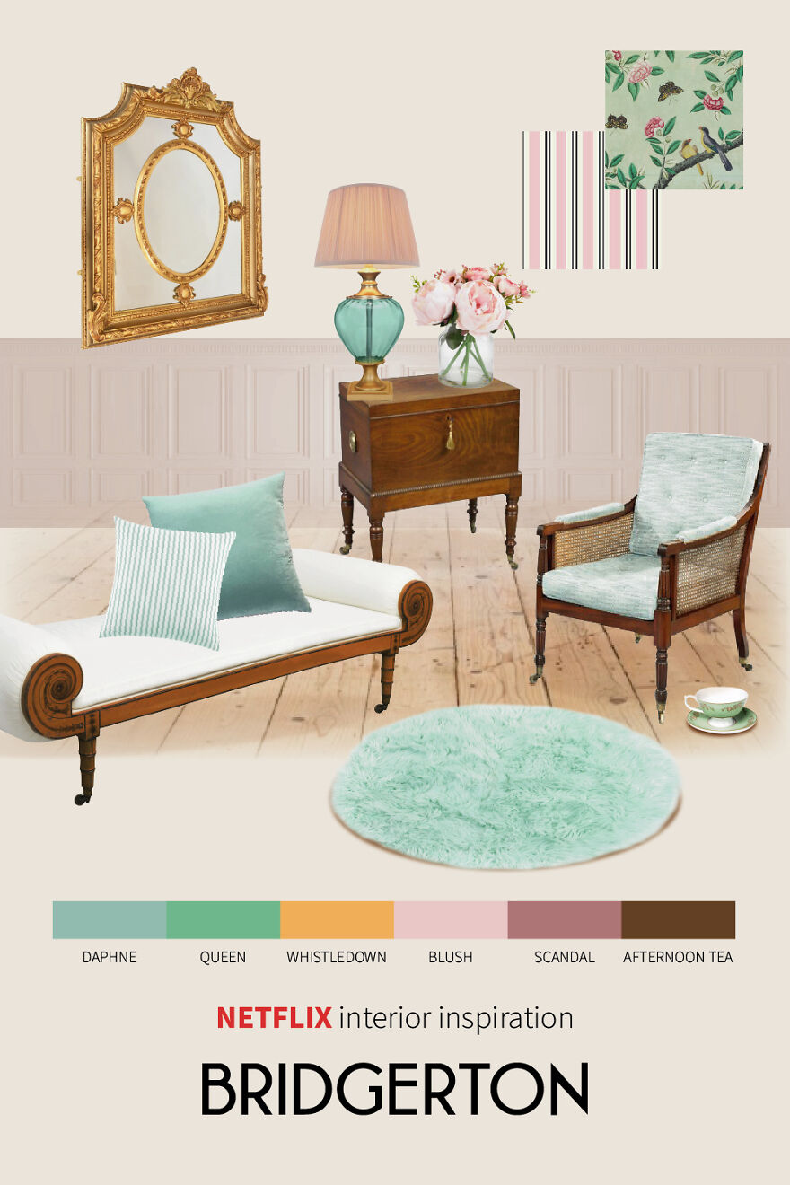 We Created 8 Interior Design Moodboards Inspired By Popular Netflix Shows