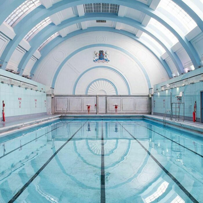 Marshall Street Baths, London, England, C. 1850