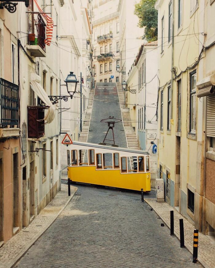 Ascensor Da Bica Lisbon Portugal C. 1892