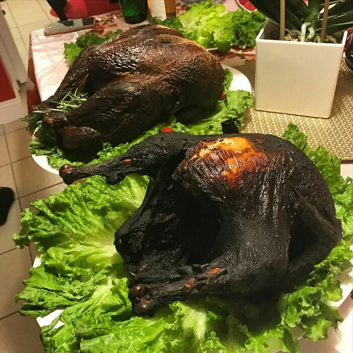 The Turkeys Might Have Been Burned But The Laughter And The Company Were All That Mattered. Happy Thanksgiving